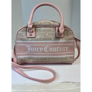 Juicy Couture Pink Logo Satchel Crossbody Bag Purse